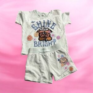 Star Wars Kids Pajama Set - Light Green with Floral Design